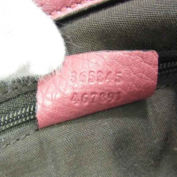 GUCCI Pink Leather Bamboo Shoulder Bag - Picture 16 of 16